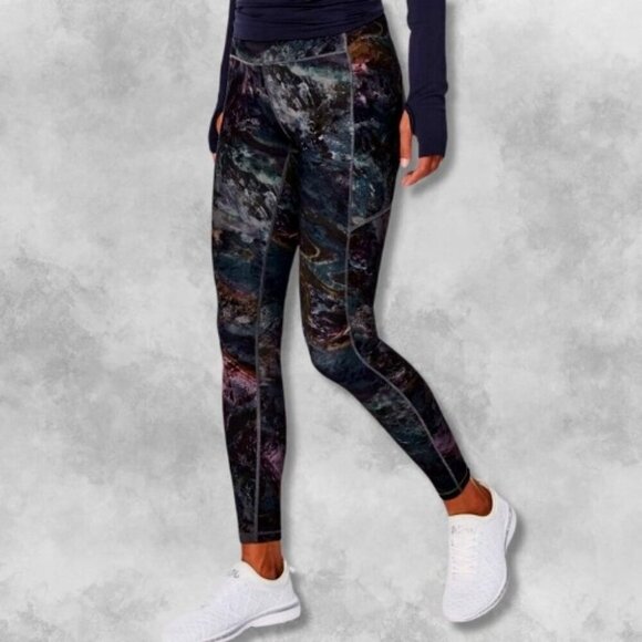 Lululemon Speed Up Tight Pull On Medium Rise Patterned Reflective Details W 6 - Picture 1 of 6